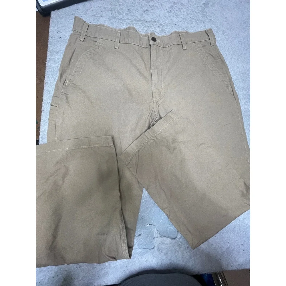 Carhartt‎ B299 DKH Relaxed Fit Canvas Work Pants Mens 40x30 Khaki Tan Carpenter